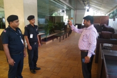Explaining team about performing task